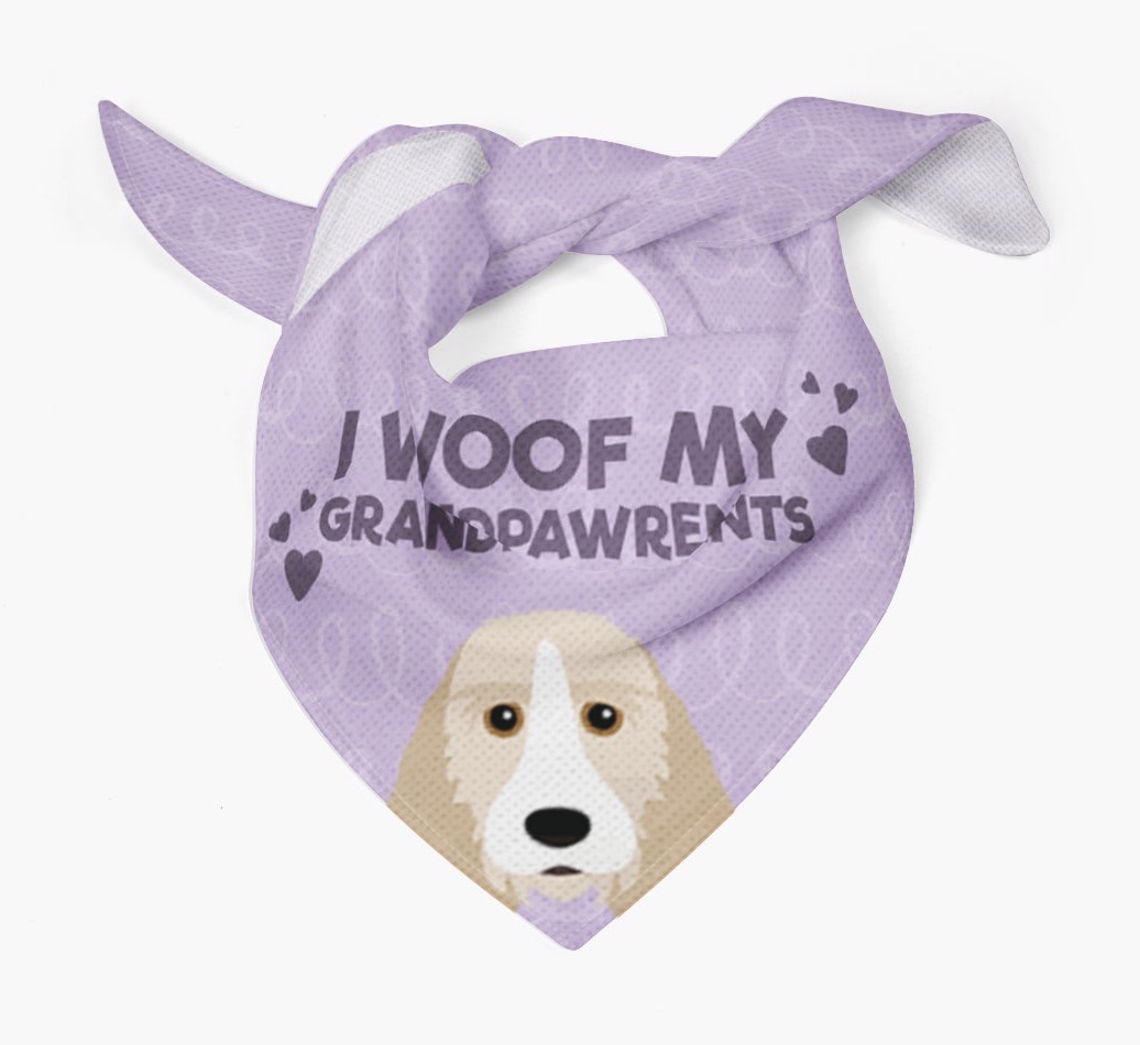 'I Woof My Grandpawrents' Bandana for your {breedFullName}