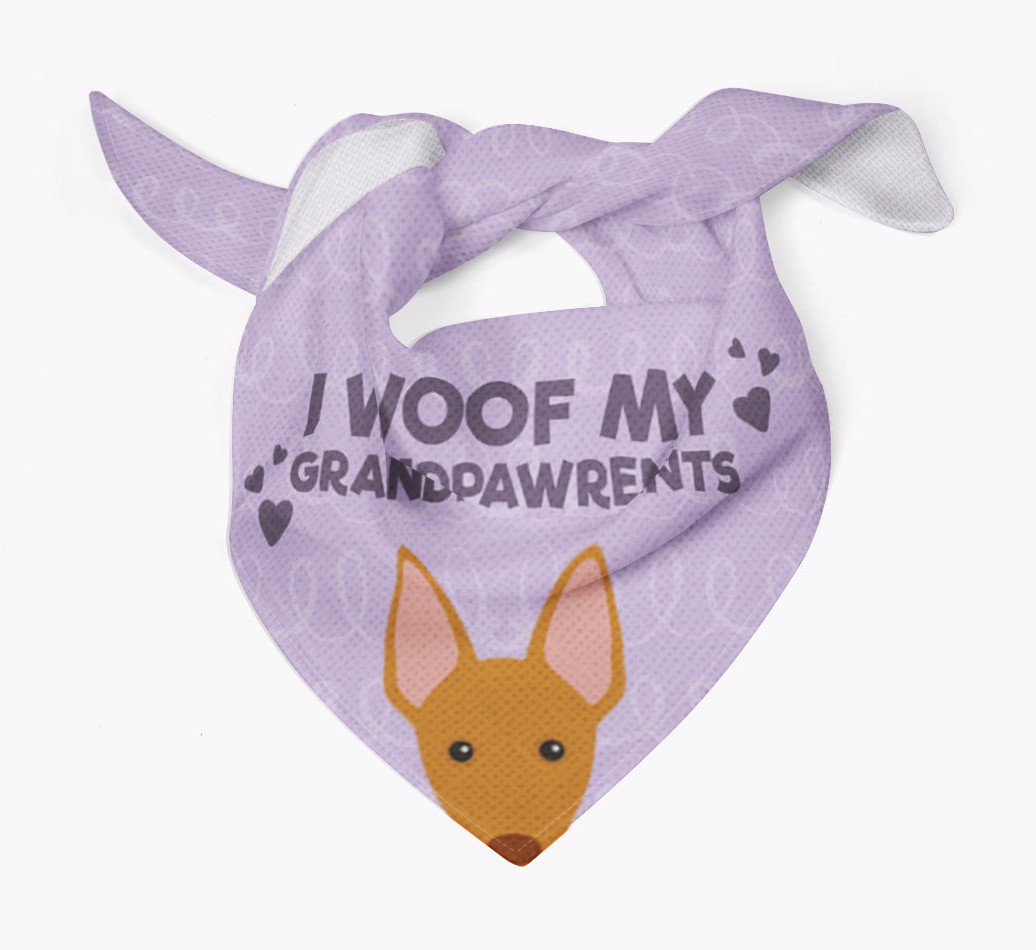 'I Woof My Grandpawrents' Bandana for your {breedFullName}