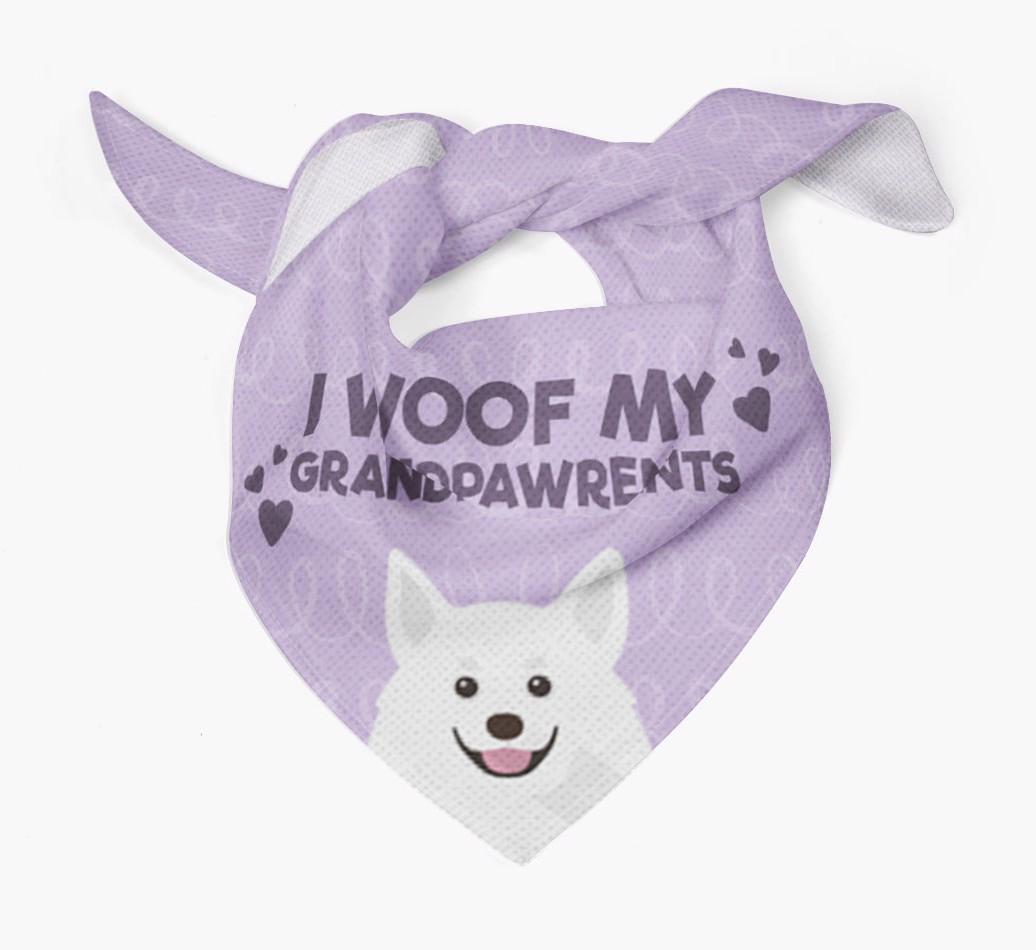 'I Woof My Grandpawrents' Bandana for your {breedFullName}
