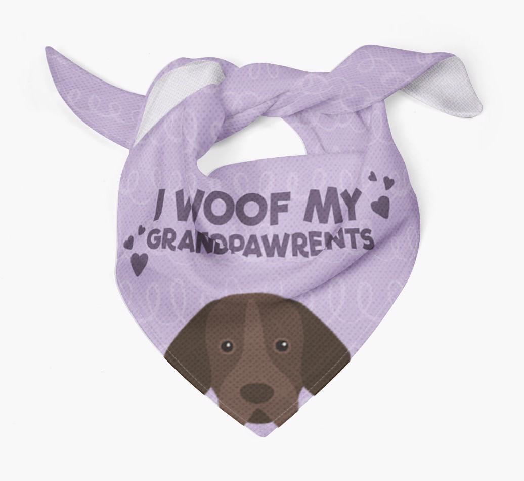'I Woof My Grandpawrents' Bandana for your {breedFullName}