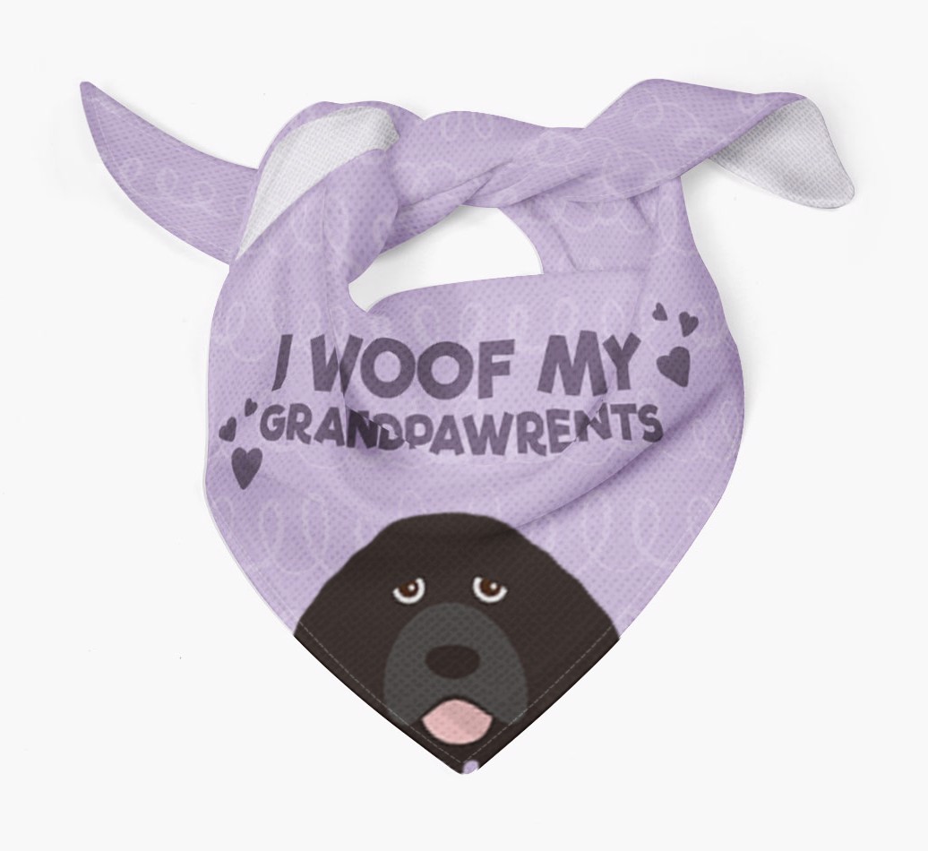 'I Woof My Grandpawrents' Bandana for your {breedFullName}