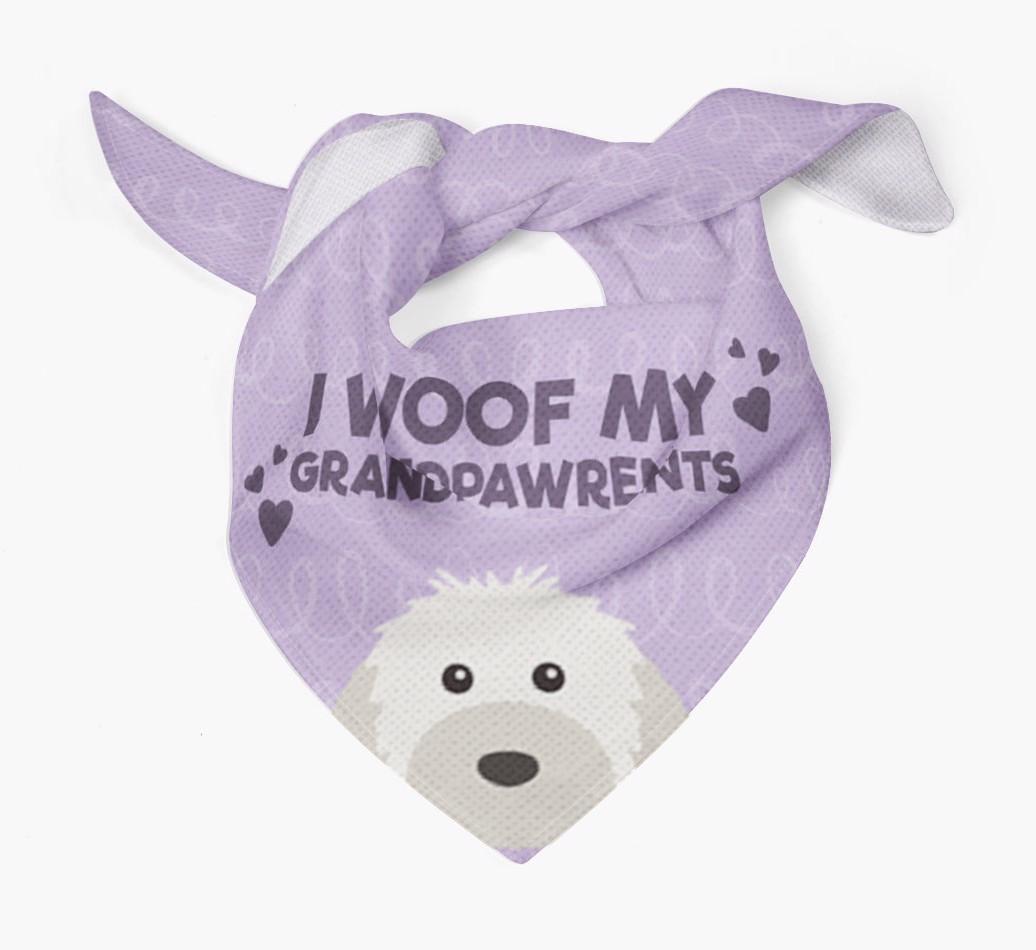 'I Woof My Grandpawrents' Bandana for your {breedFullName}