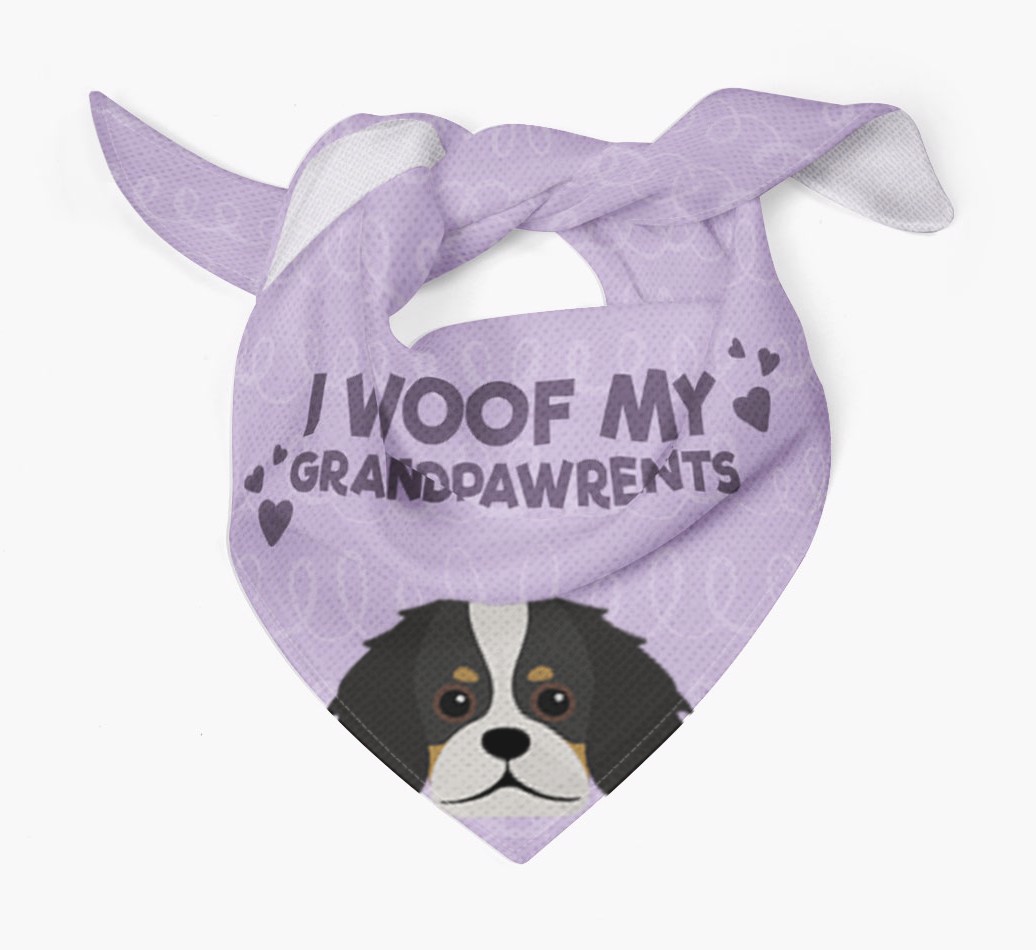 'I Woof My Grandpawrents' Bandana for your {breedFullName}
