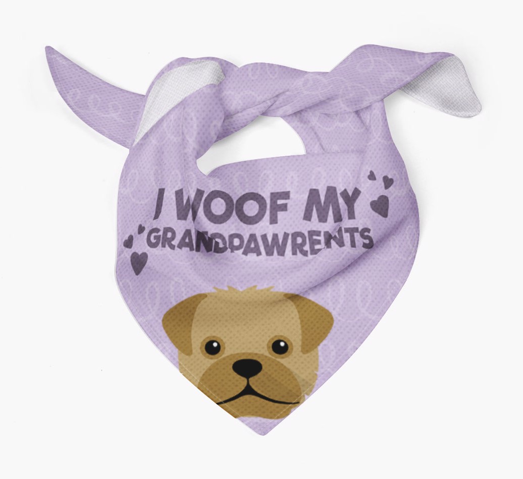 'I Woof My Grandpawrents' Bandana for your {breedFullName}