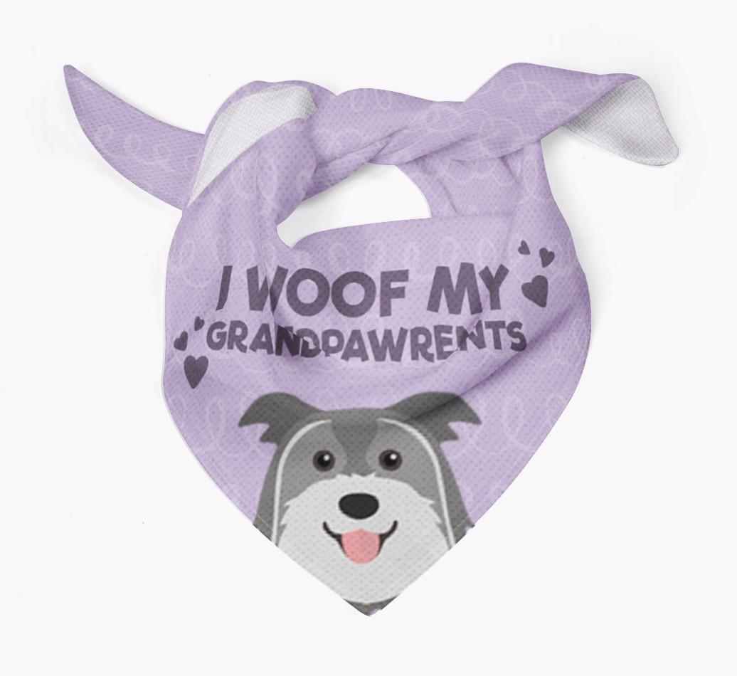 'I Woof My Grandpawrents' Bandana for your {breedFullName}