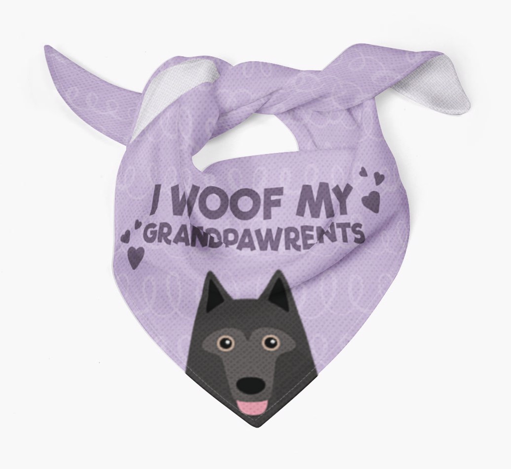 'I Woof My Grandpawrents' Bandana for your {breedFullName}