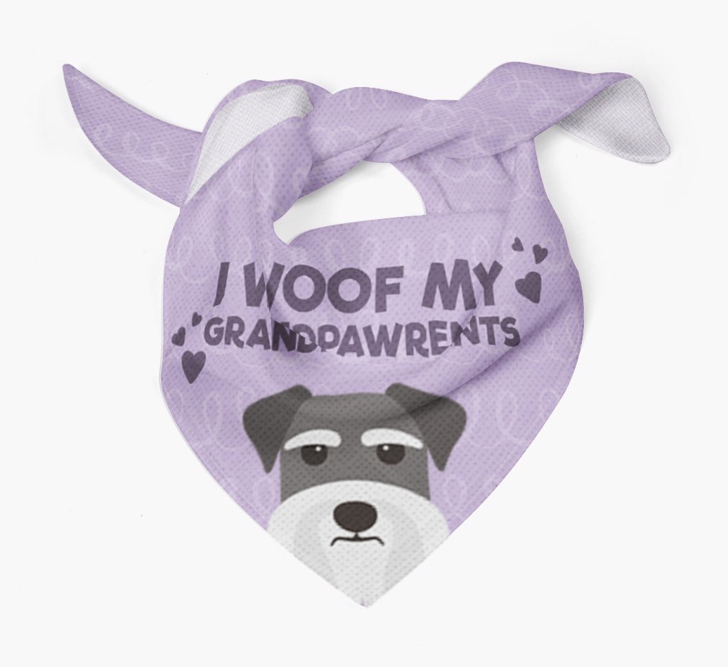 'I Woof My Grandpawrents' Bandana for your {breedFullName}