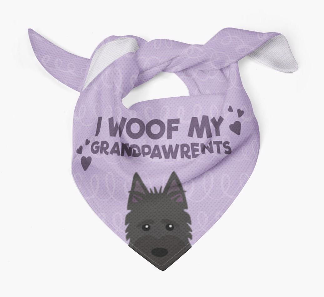 'I Woof My Grandpawrents' Bandana for your {breedFullName}