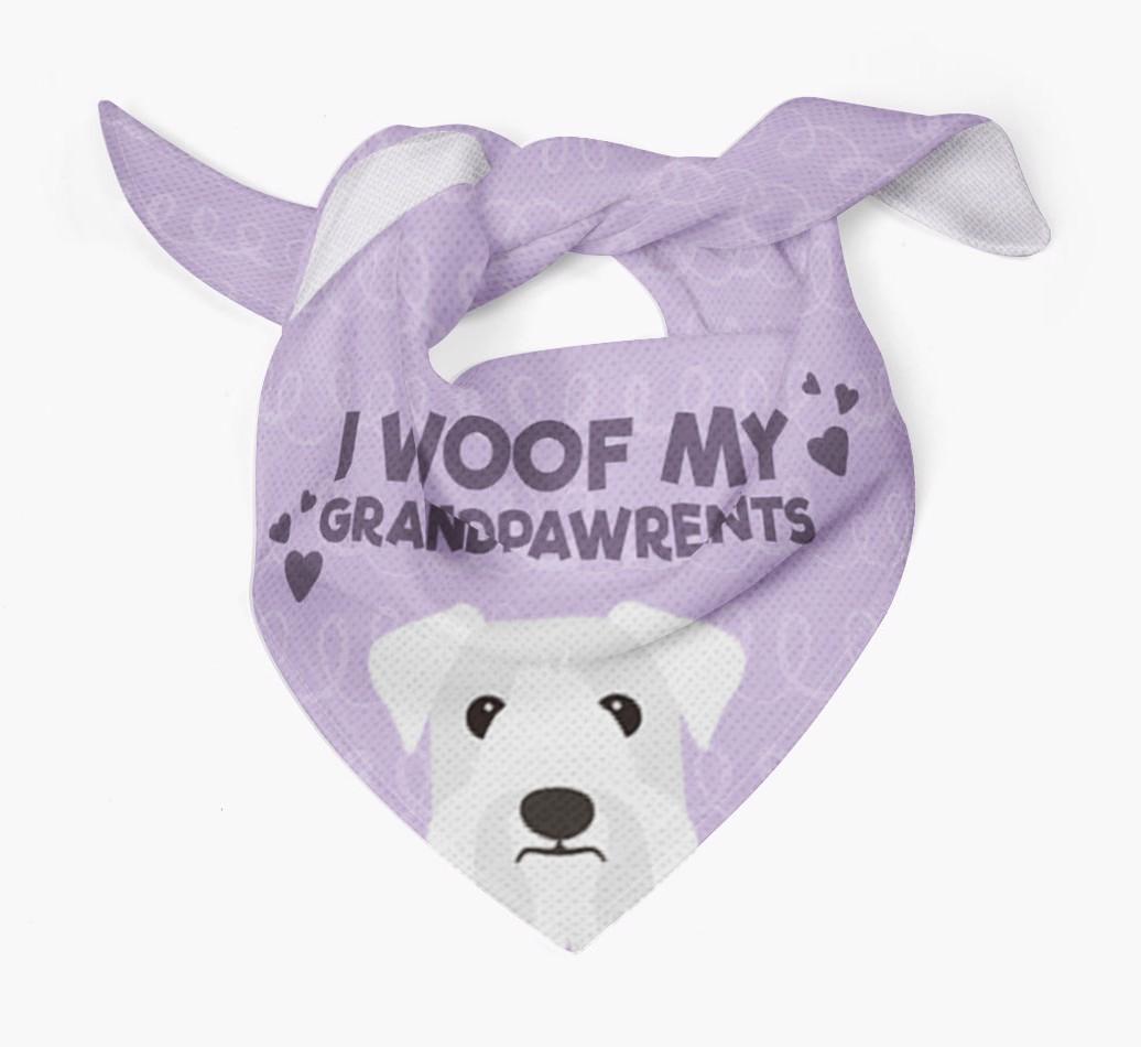 'I Woof My Grandpawrents' Bandana for your {breedFullName}