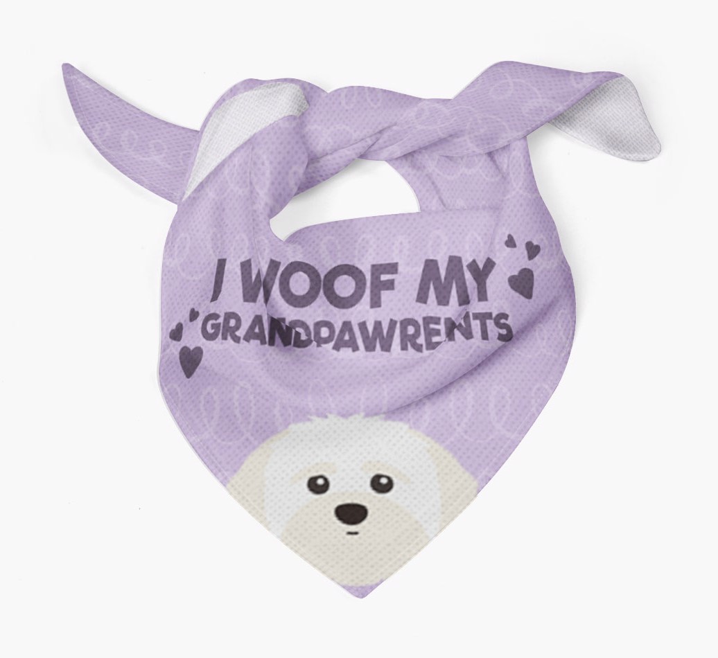 'I Woof My Grandpawrents' Bandana for your {breedFullName}