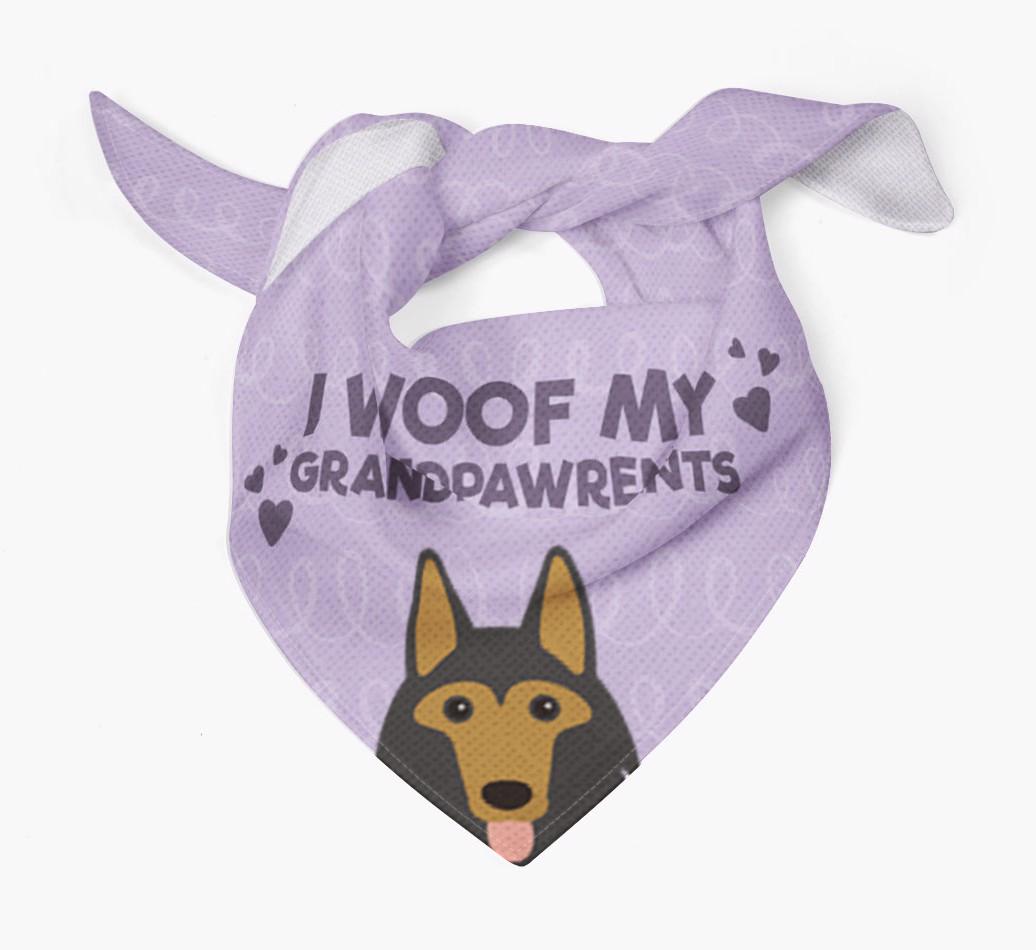 'I Woof My Grandpawrents' Bandana for your {breedFullName}