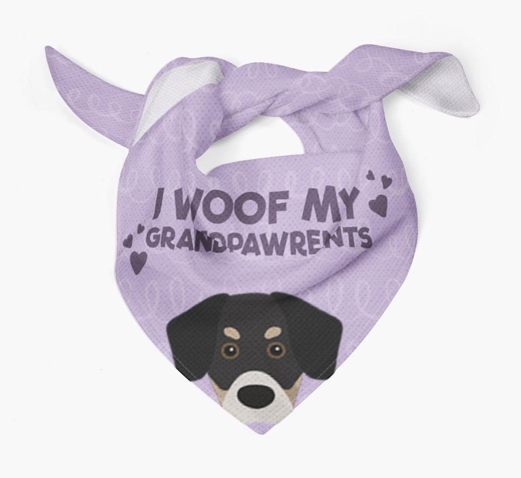 'I Woof My Grandpawrents' Bandana for your {breedFullName}