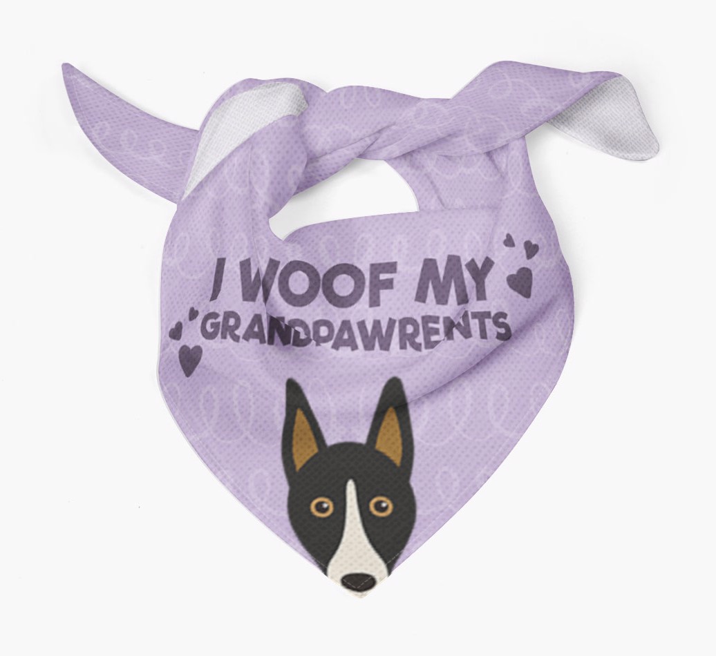 'I Woof My Grandpawrents' Bandana for your {breedFullName}
