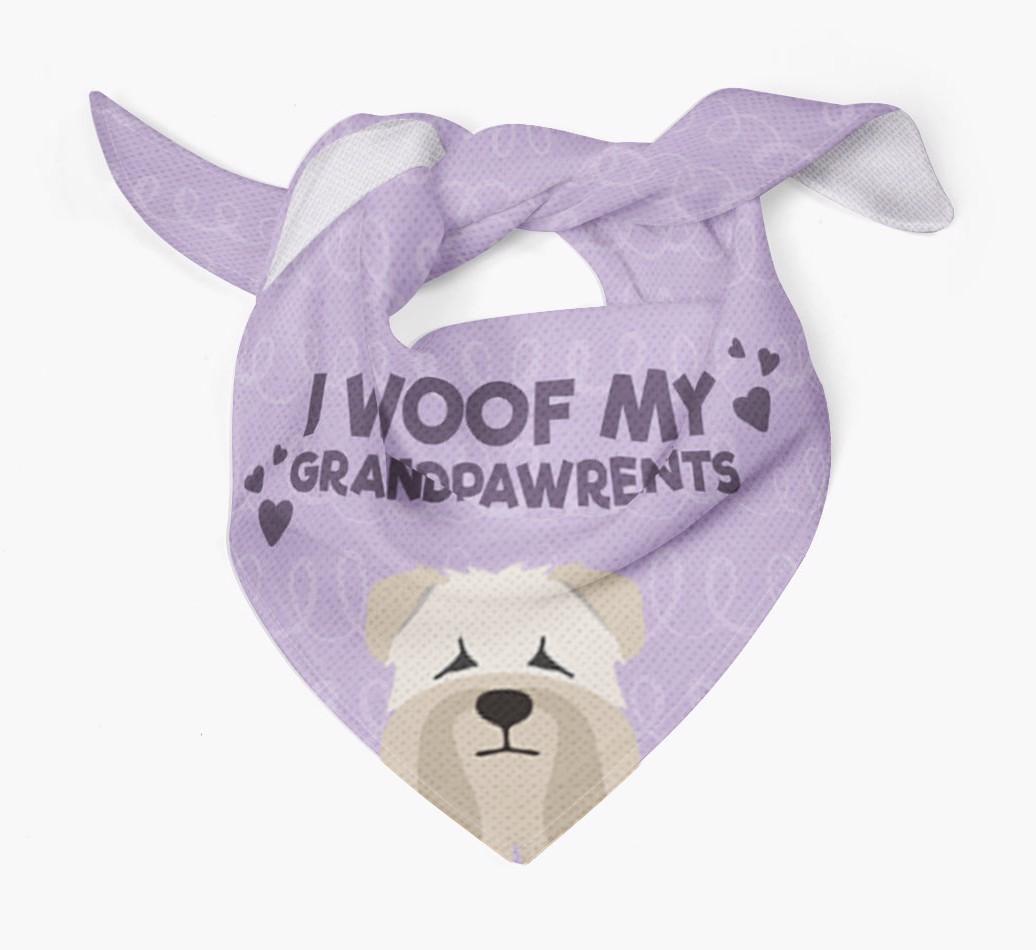 'I Woof My Grandpawrents' Bandana for your {breedFullName}