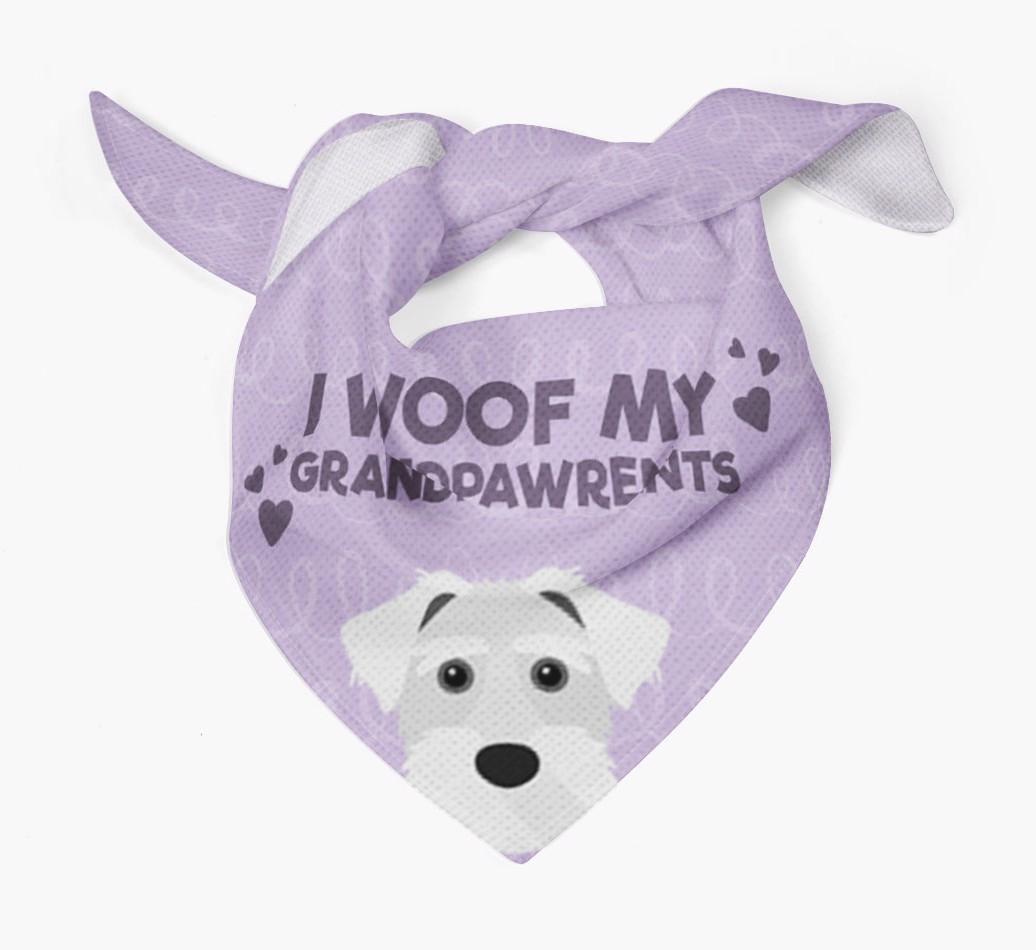 'I Woof My Grandpawrents' Bandana for your {breedFullName}