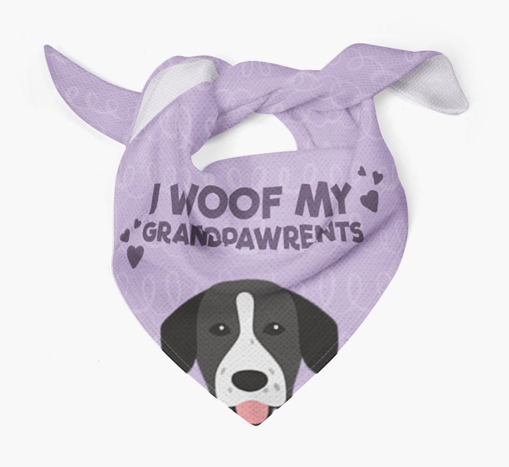 'I Woof My Grandpawrents' Bandana for your {breedFullName}