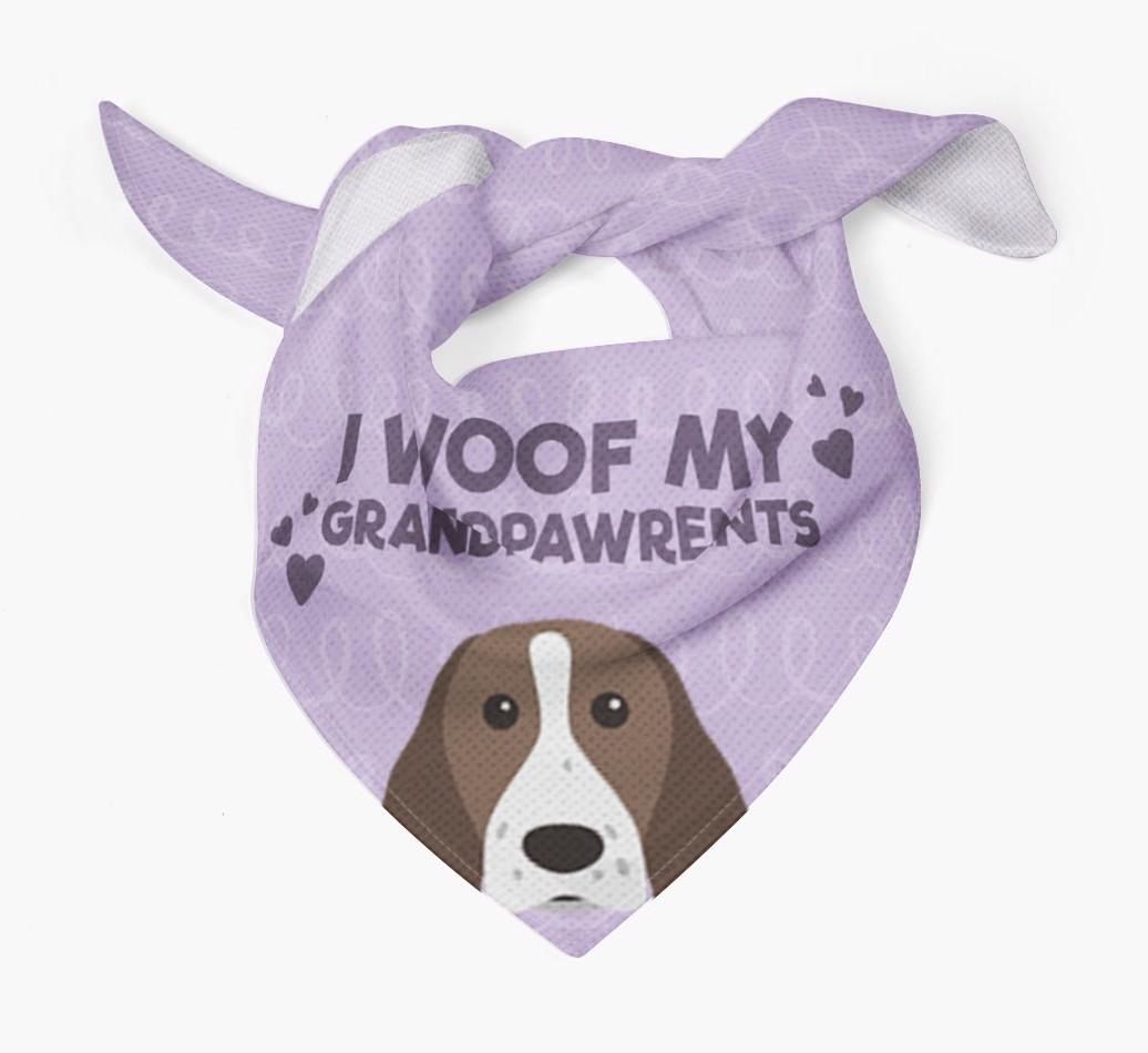 'I Woof My Grandpawrents' Bandana for your {breedFullName}