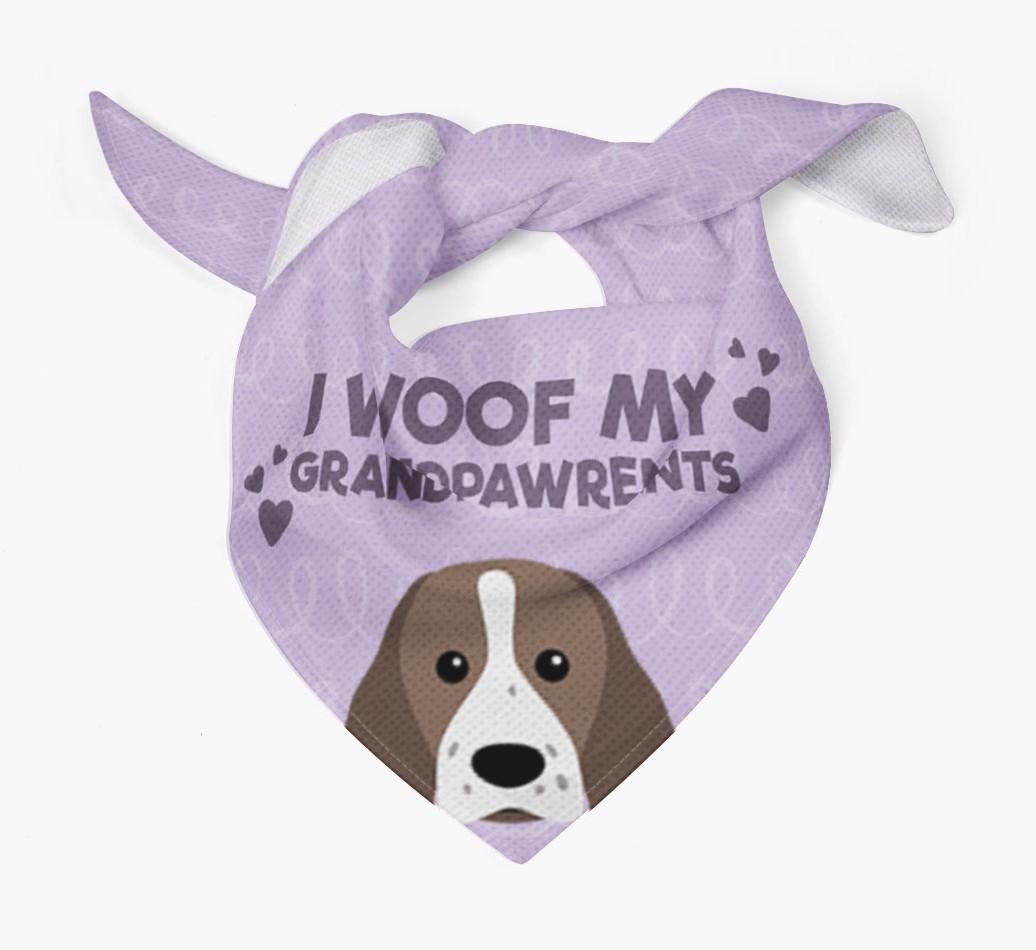 'I Woof My Grandpawrents' Bandana for your {breedFullName}