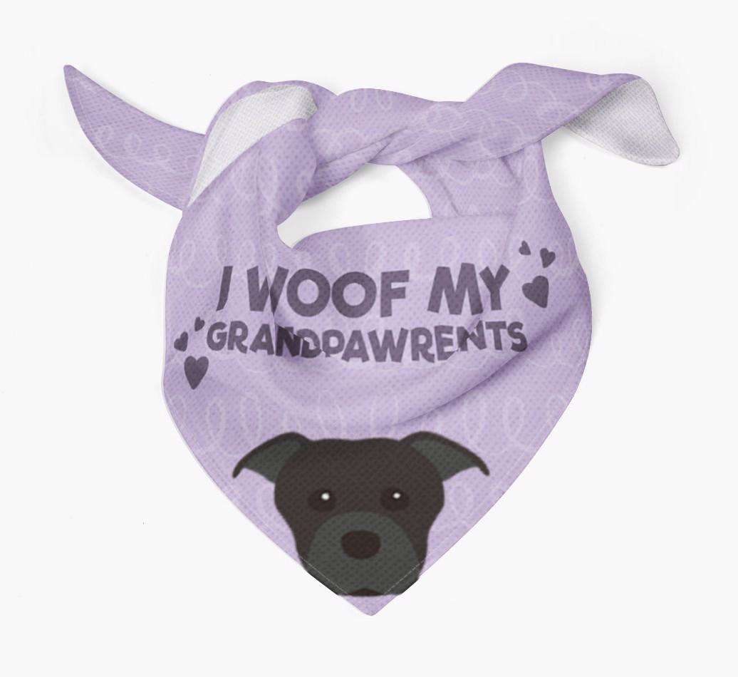 'I Woof My Grandpawrents' Bandana for your {breedFullName}
