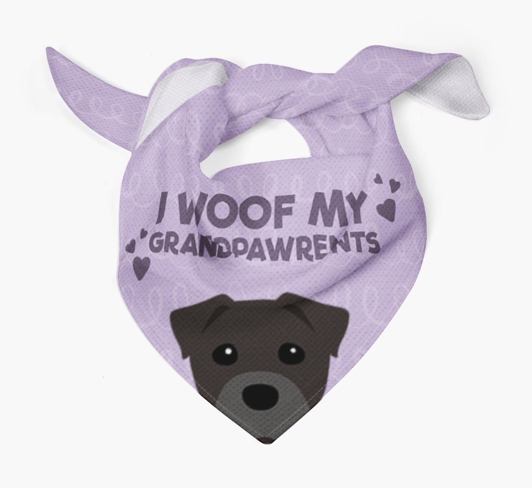 'I Woof My Grandpawrents' Bandana for your {breedFullName}