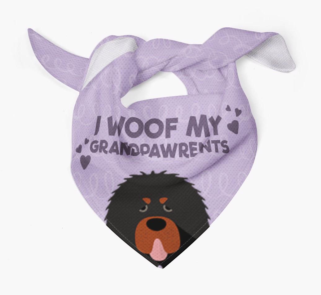 'I Woof My Grandpawrents' Bandana for your {breedFullName}