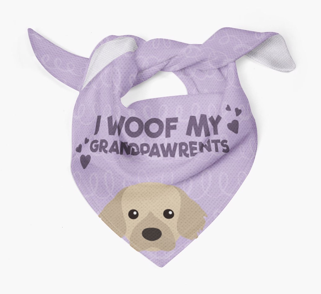 'I Woof My Grandpawrents' Bandana for your {breedFullName}