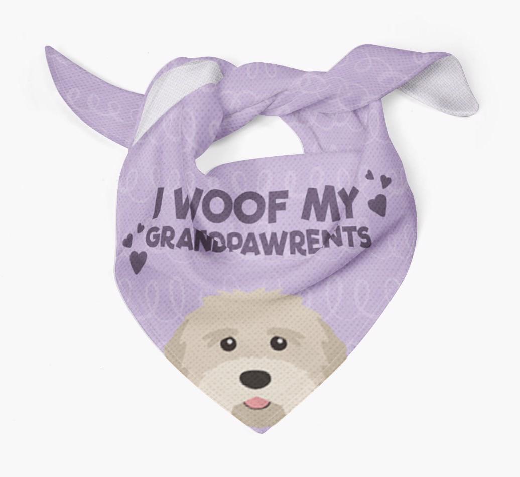 'I Woof My Grandpawrents' Bandana for your {breedFullName}