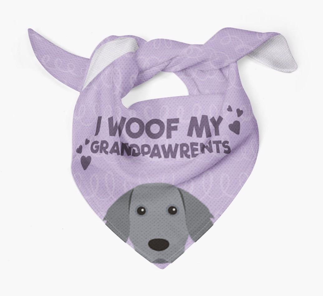 'I Woof My Grandpawrents' Bandana for your {breedFullName}