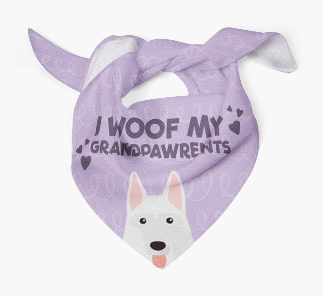 'I Woof My Grandpawrents' Bandana for your {breedFullName}