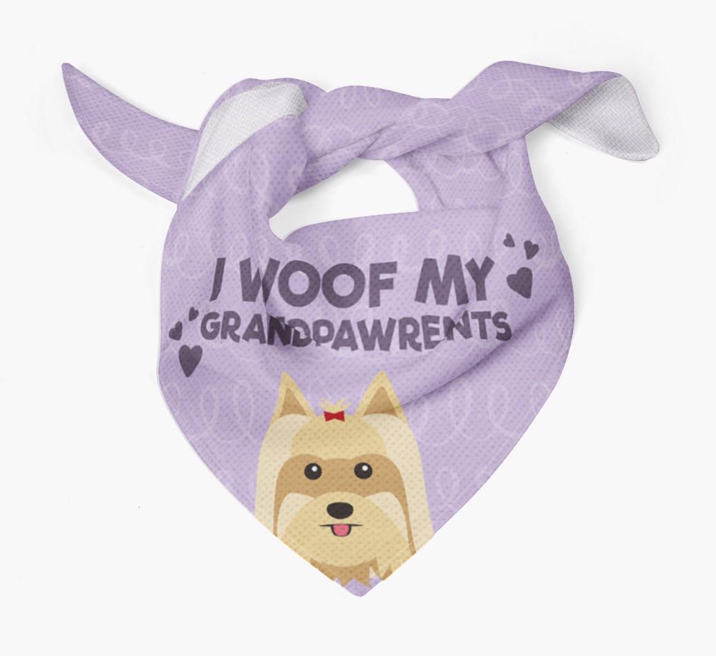 'I Woof My Grandpawrents' Bandana for your {breedFullName}