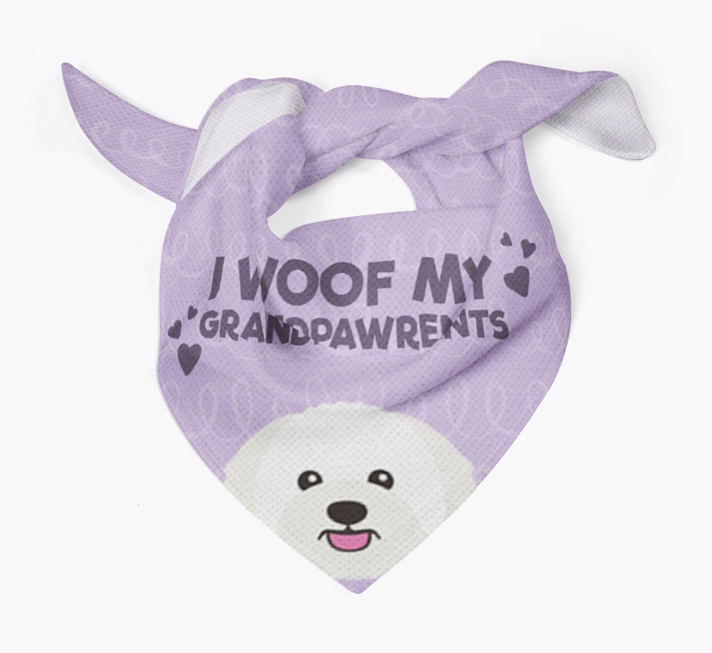 'I Woof My Grandpawrents' Bandana for your {breedFullName}
