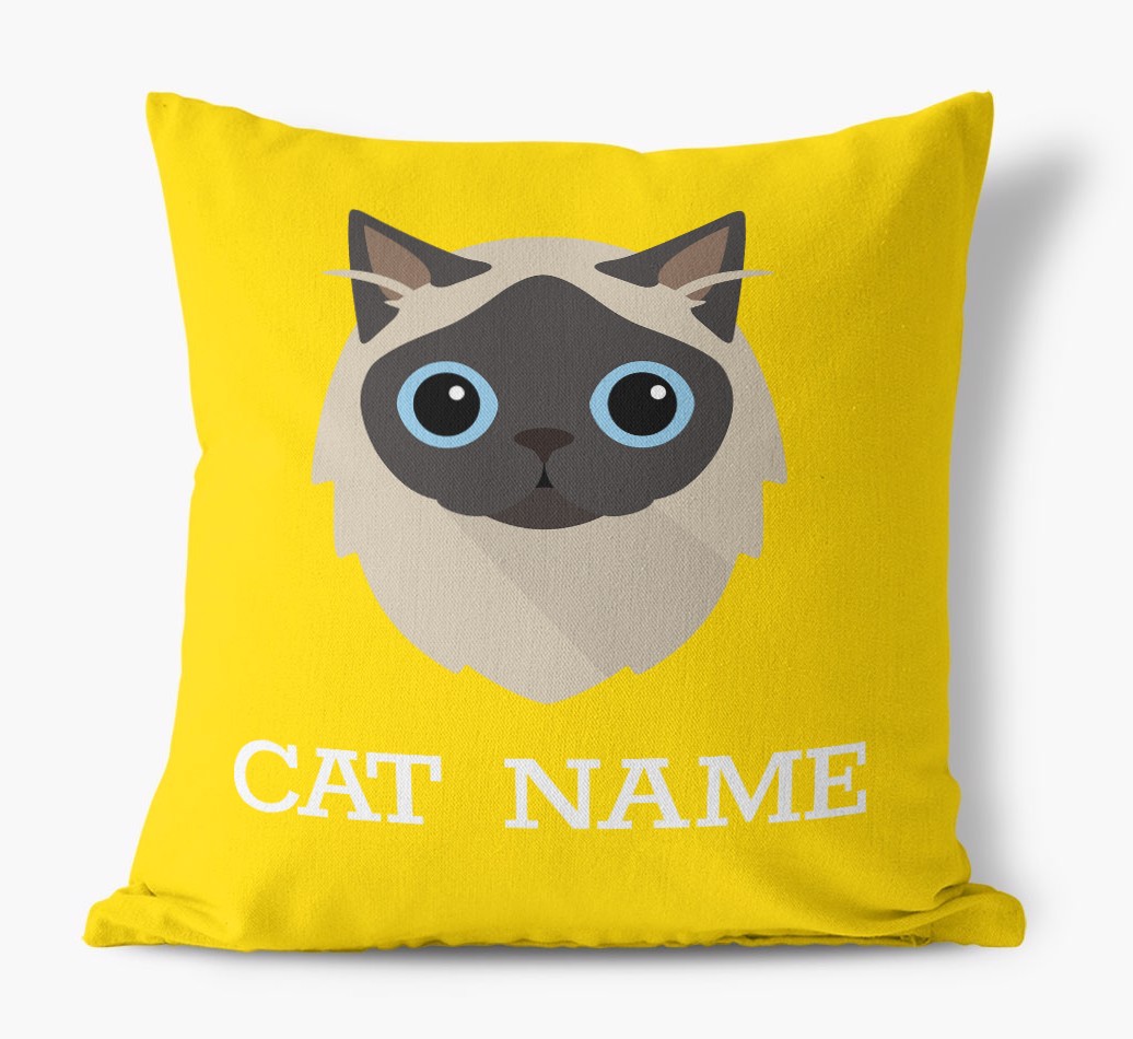 {dogsName}'s Icon: Personalised {breedCommonName} Canvas Cushion 