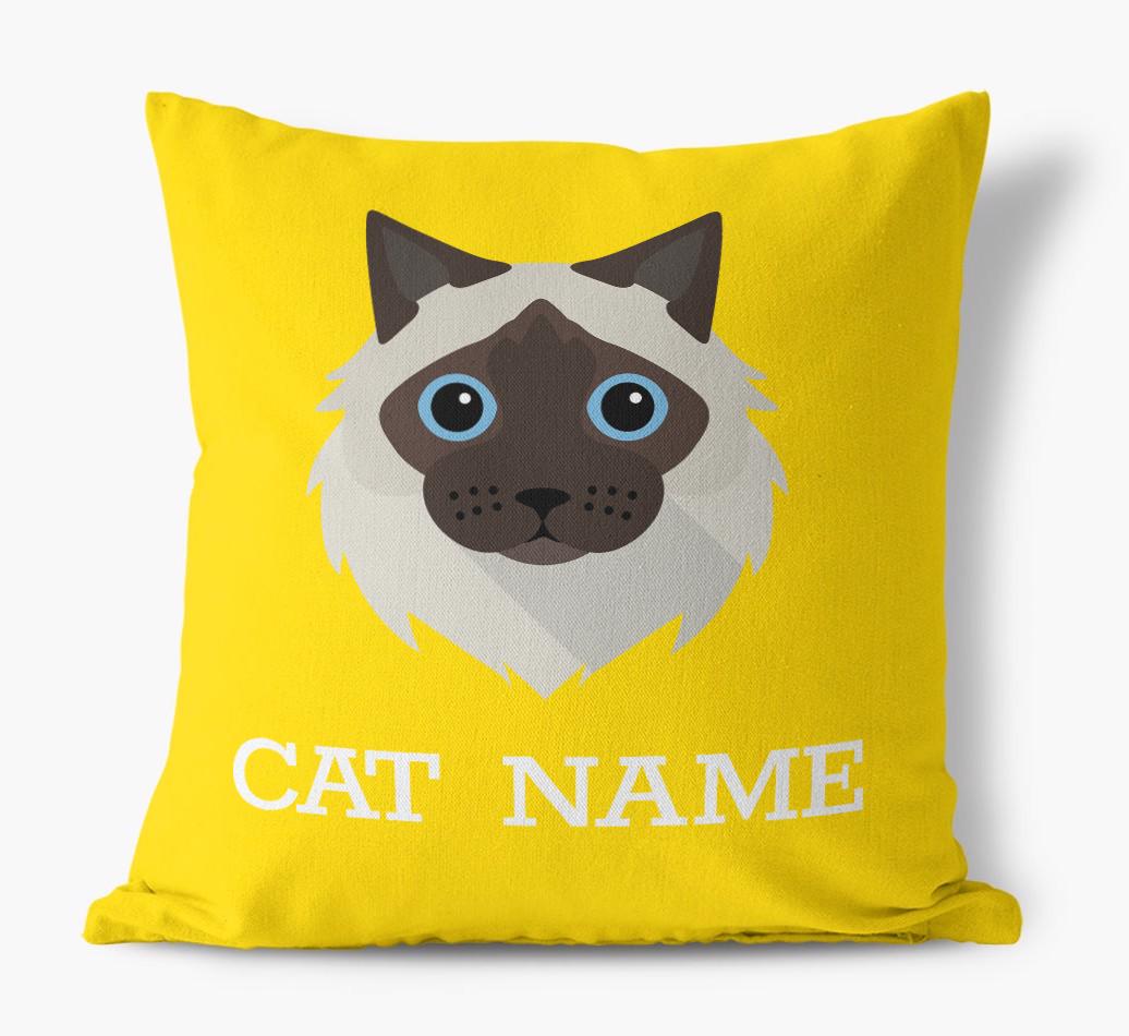 {dogsName}'s Icon: Personalized {breedCommonName} Canvas Pillow