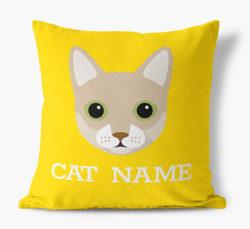 {dogsName}'s Icon: Personalised {breedCommonName} Canvas Cushion 