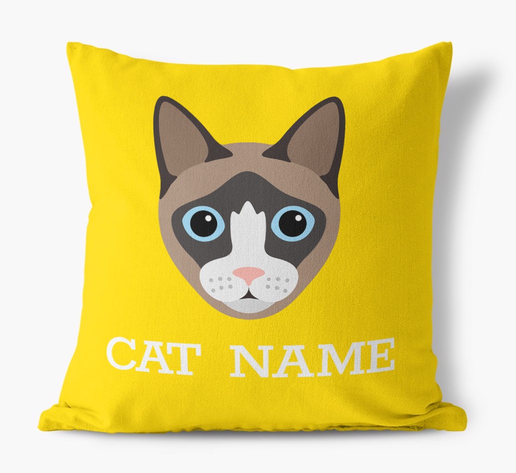 {dogsName}'s Icon: Personalised {breedCommonName} Canvas Cushion 