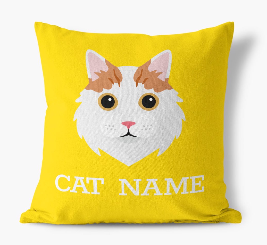 {dogsName}'s Icon: Personalised {breedCommonName} Canvas Cushion 