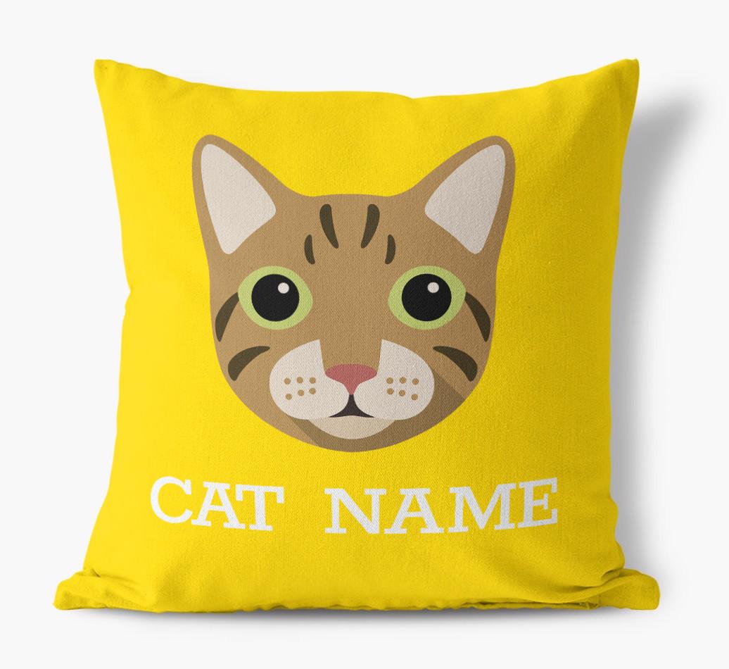 {dogsName}'s Icon: Personalized {breedCommonName} Canvas Pillow