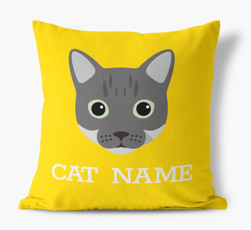 {dogsName}'s Icon: Personalized {breedCommonName} Canvas Pillow