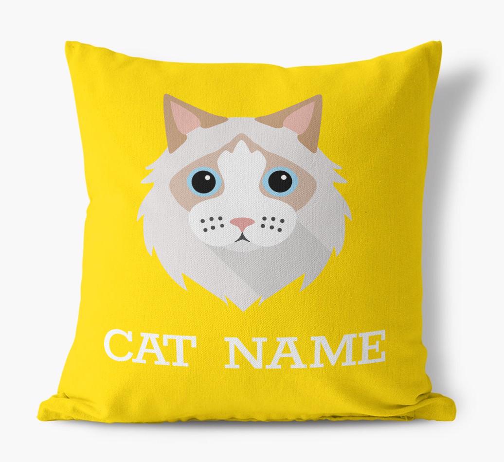 {dogsName}'s Icon: Personalized {breedCommonName} Canvas Pillow