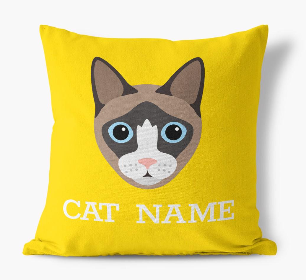 {dogsName}'s Icon: Personalized {breedCommonName} Canvas Pillow
