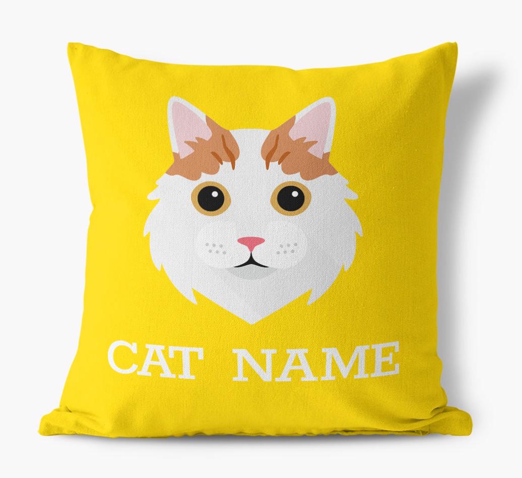 {dogsName}'s Icon: Personalized {breedCommonName} Canvas Pillow