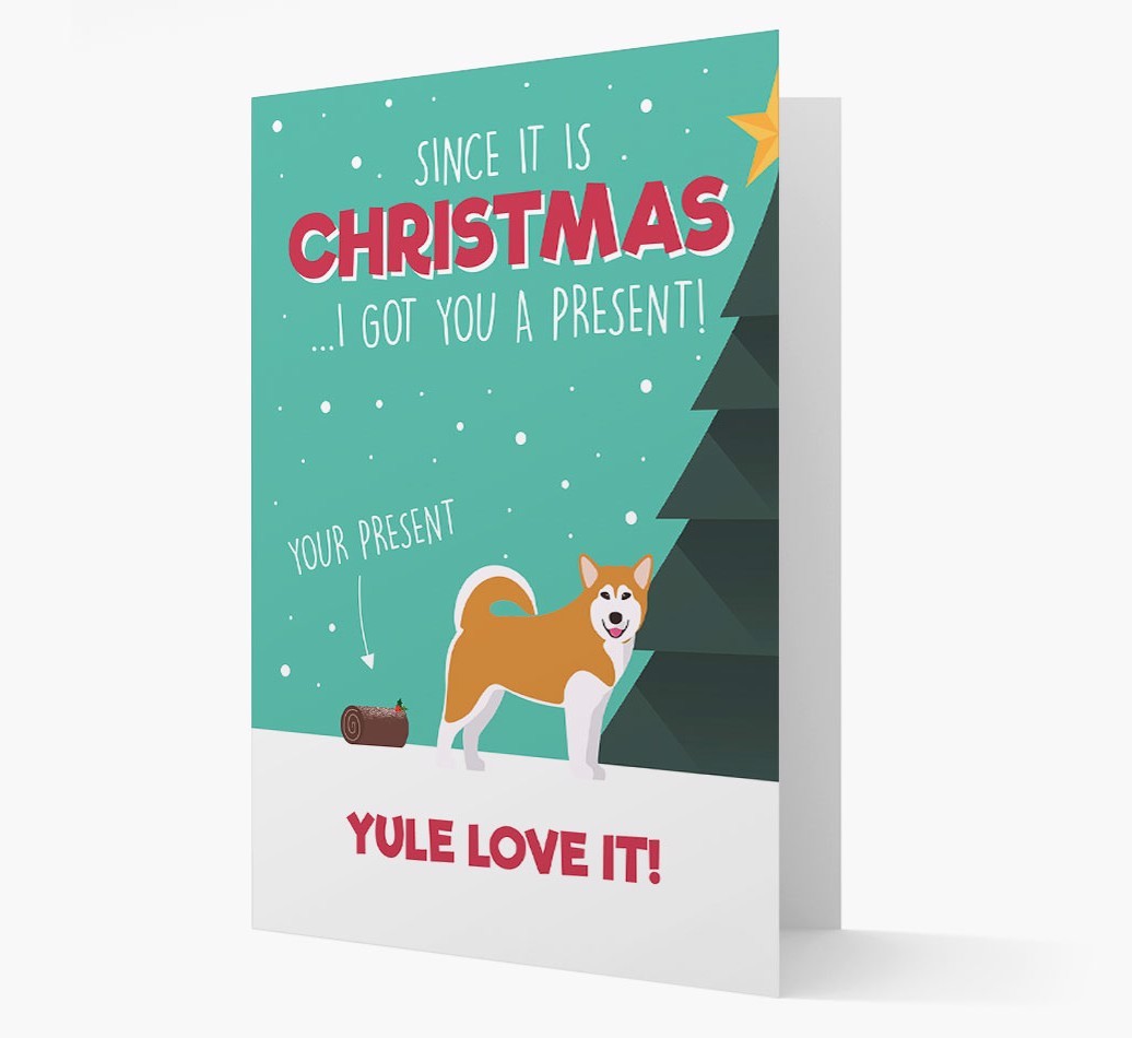 'Yule Love It' - Personalized {breedFullName} Christmas Card