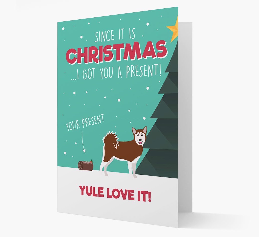 'Yule Love It' - Personalized {breedFullName} Christmas Card