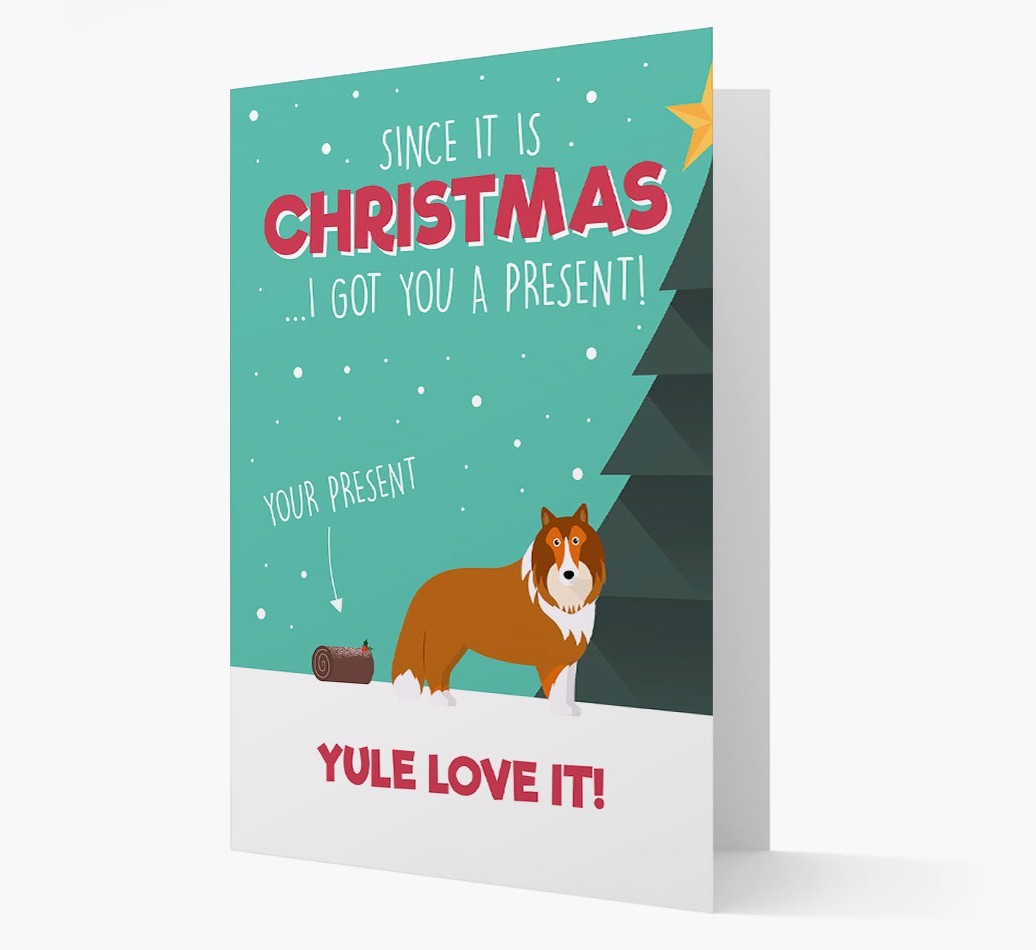 'Yule Love It' - Personalized {breedFullName} Christmas Card
