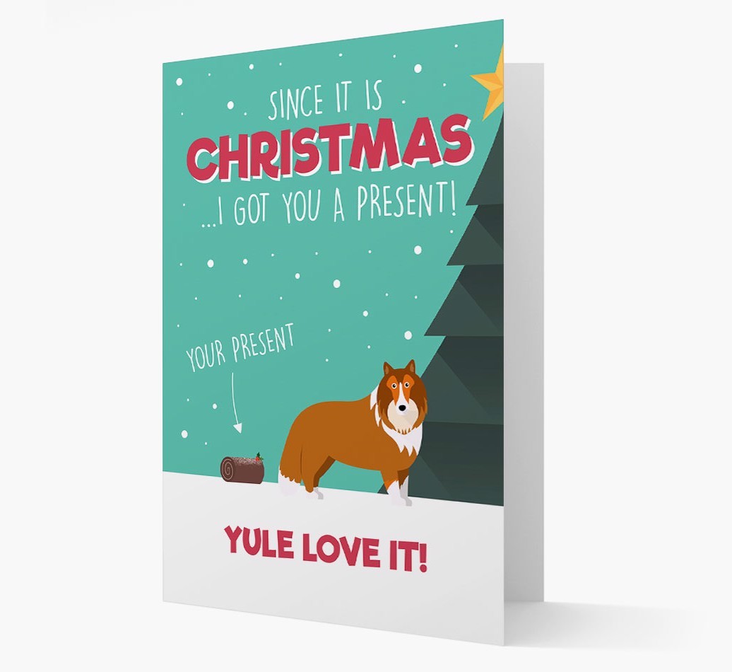 'Yule Love It' - Personalized {breedFullName} Christmas Card