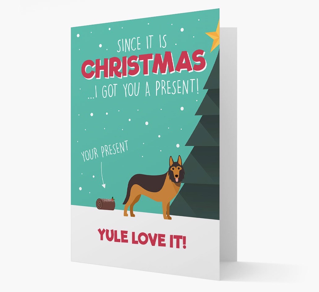 'Yule Love It' - Personalized {breedFullName} Christmas Card