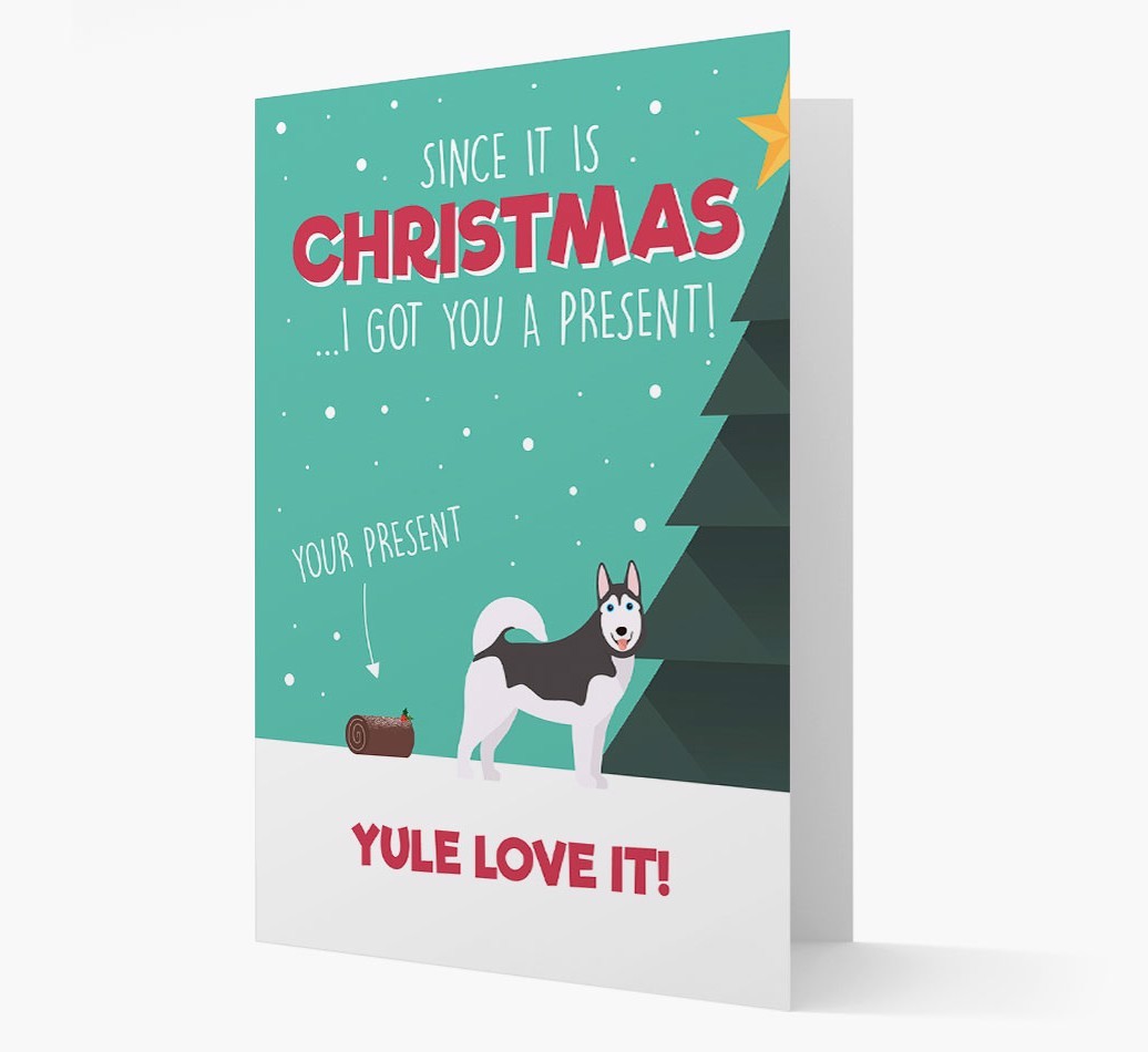 'Yule Love It' - Personalized {breedFullName} Christmas Card
