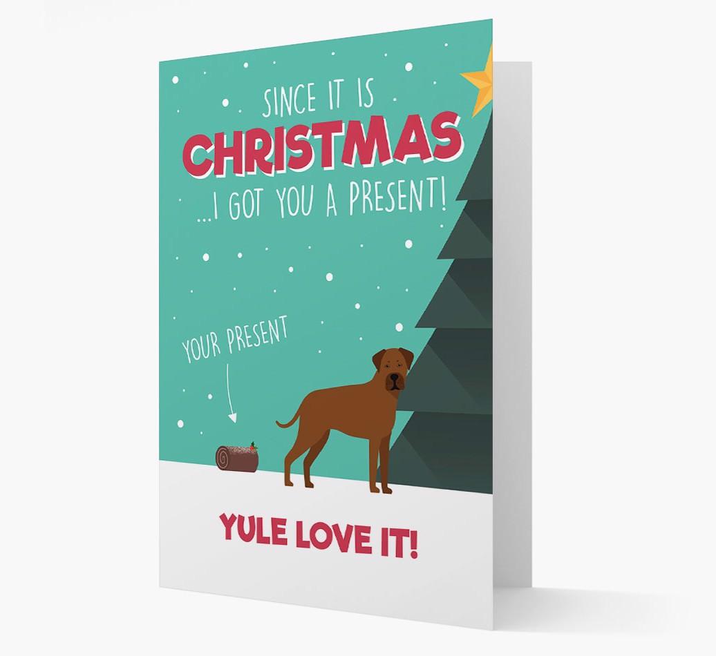 'Yule Love It' - Personalized {breedFullName} Christmas Card