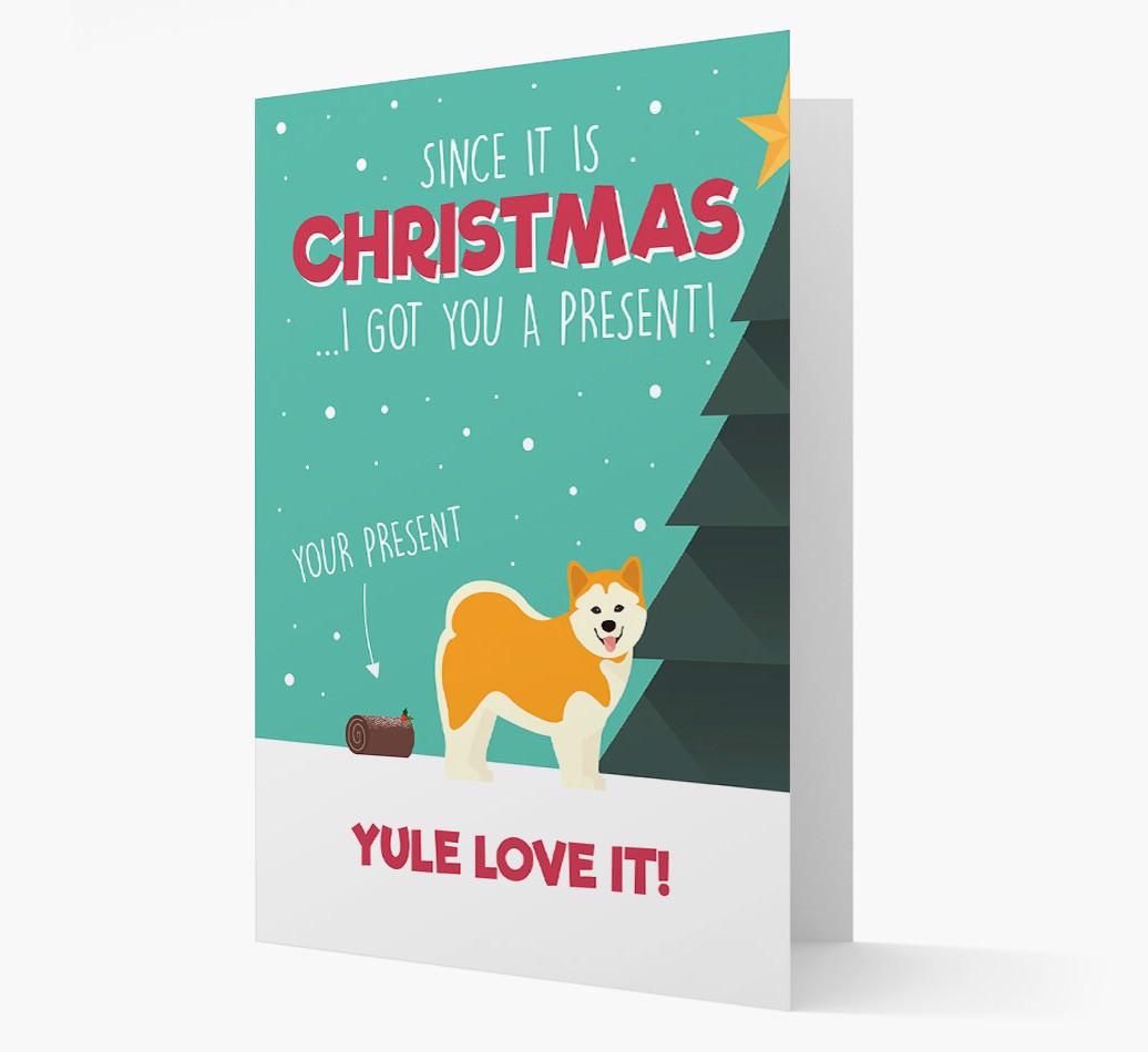 'Yule Love It' - Personalized {breedFullName} Christmas Card