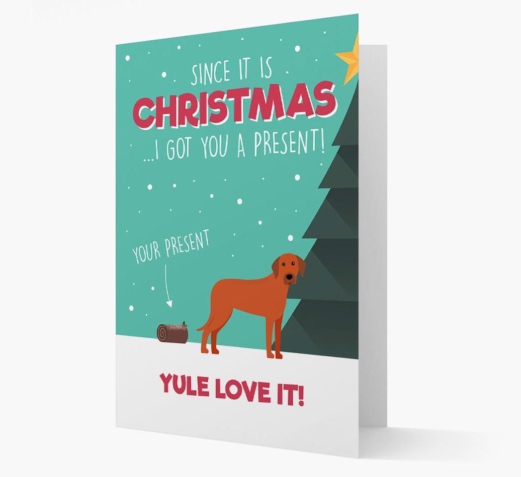'Yule Love It' - Personalized {breedFullName} Christmas Card
